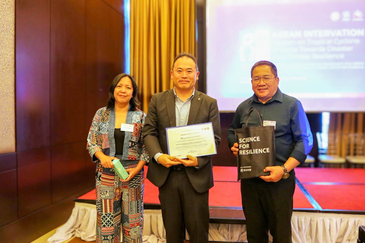 #NIED’s Dr. Takeshi MAESAKA and Dr. Shohei MATSUURA joined the ASEAN Intervation Session in Manila 🇵🇭, presenting 🇯🇵’s latest #meteorological technologies, incl. #XRAIN, and exchanging views with #ASEAN partners on strengthening collaboration through the ASEAN #STI Platform 🌏✨