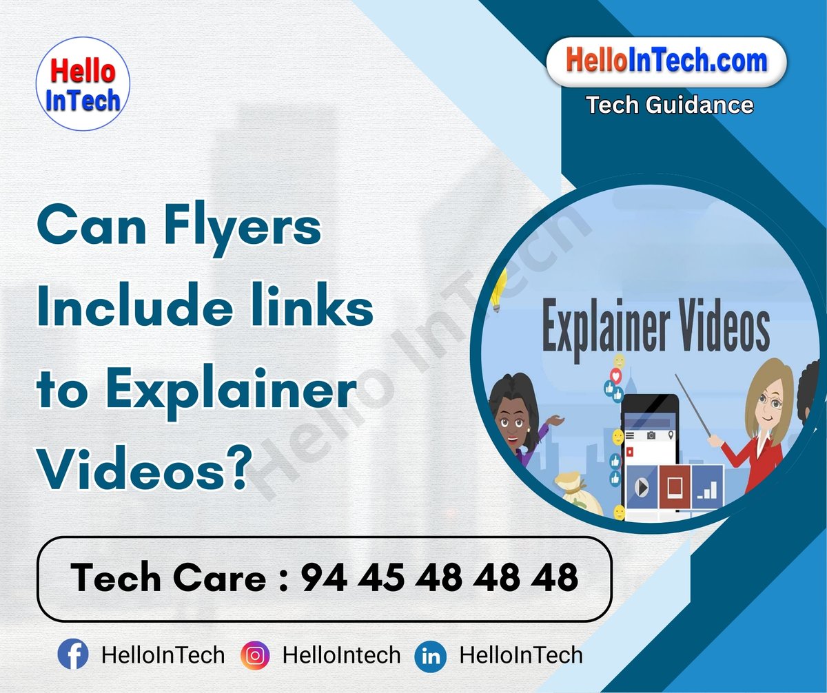 HelloIntec13514's tweet photo. Can flyers include links to explainer videos?

If you would like more information, please visit the page.
https://t.co/xtDYRKJNuA

#flyerdesign #explainervideos #marketingtips #visualcontent #digitalmarketing #contentcreation #engagementstrategies https://t.co/c6xn7mg4rT