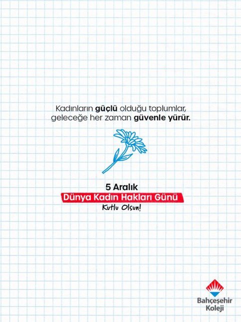1934’te başlayan ve 1935’te Meclis’e giren ilk 17 kadın milletvekiliyle açılan yol, bugün hâlâ geleceğe ışık tutuyor.
5 Aralık Dünya Kadın Hakları Günü kutlu olsun.

#BahçeşehirKoleji