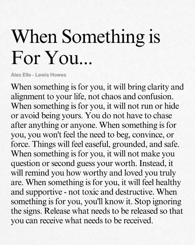 When something is for you.... 🙏