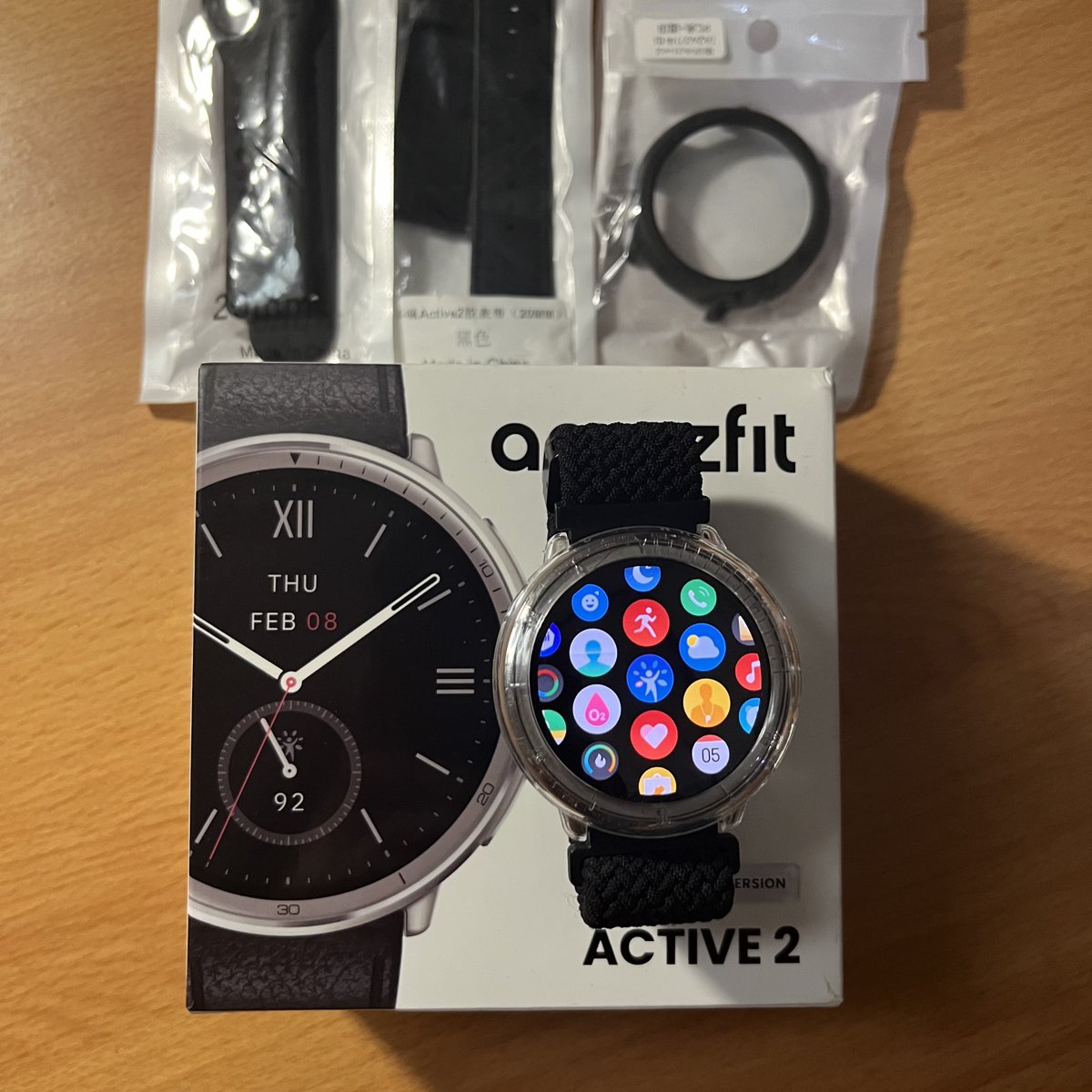 srunama's tweet photo. WTS Amazfit Active 2 Premium Version

Include
- 3 Hardcase Layar
- 3 Strap

Kondisi masih bagus, nominus, baru beli di bulan Oktober, dijual karena mau upgrade ke jam digital lain, untuk harga 1.7k 

#wts #wtb #amazfit #smartwatch https://t.co/CZkQRVokIF