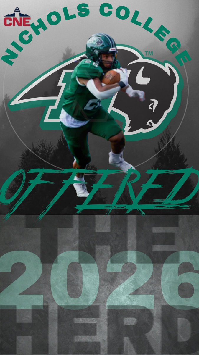 Jameswillis3461's tweet photo. After a great conversation with @CoachVBisonHC , blessed to receive an Offer from Nichols College. https://t.co/xBMizLoAMZ