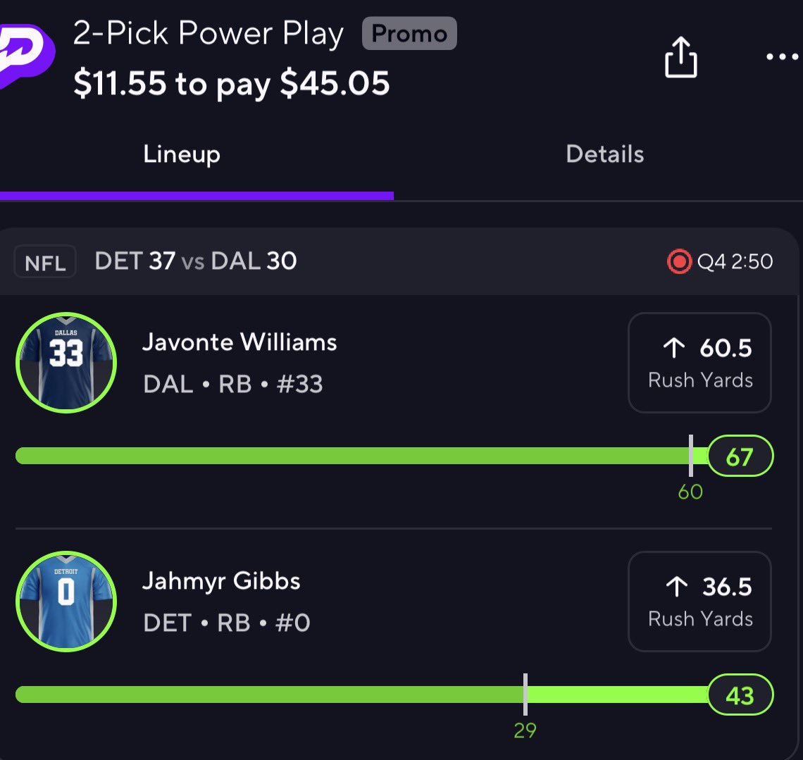 MooksBets's tweet photo. CASH IT!! PRIZE PICKS NFL LIVE HITTER!! 🏈✅

Consistently feeding the cord! Join and cash with us, link in bio!! 
#prizepicks #nfl #gamblingx #sportsbetting https://t.co/SXdx9UauN4