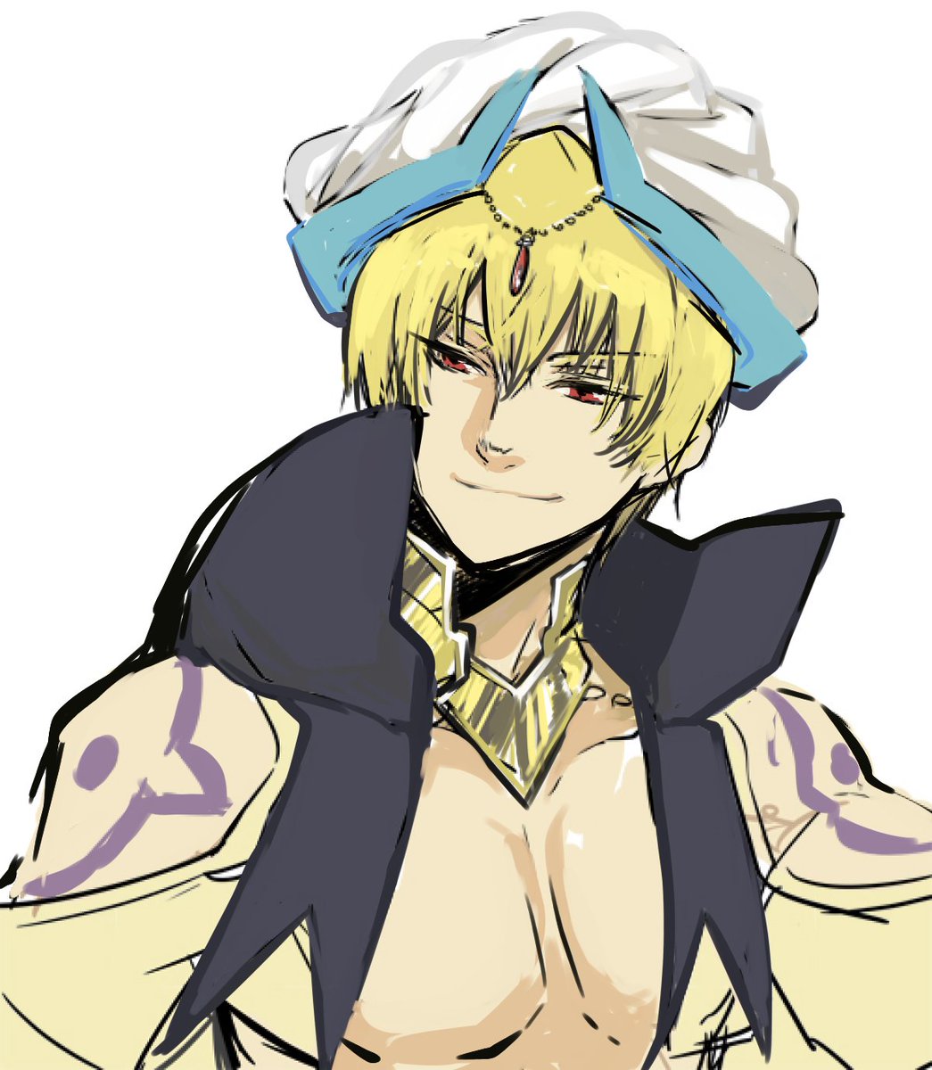 ギルガメッシュ(キャスター) ,ギルガメッシュ(Fate) 「」|志村＠skeb 募集中のイラスト