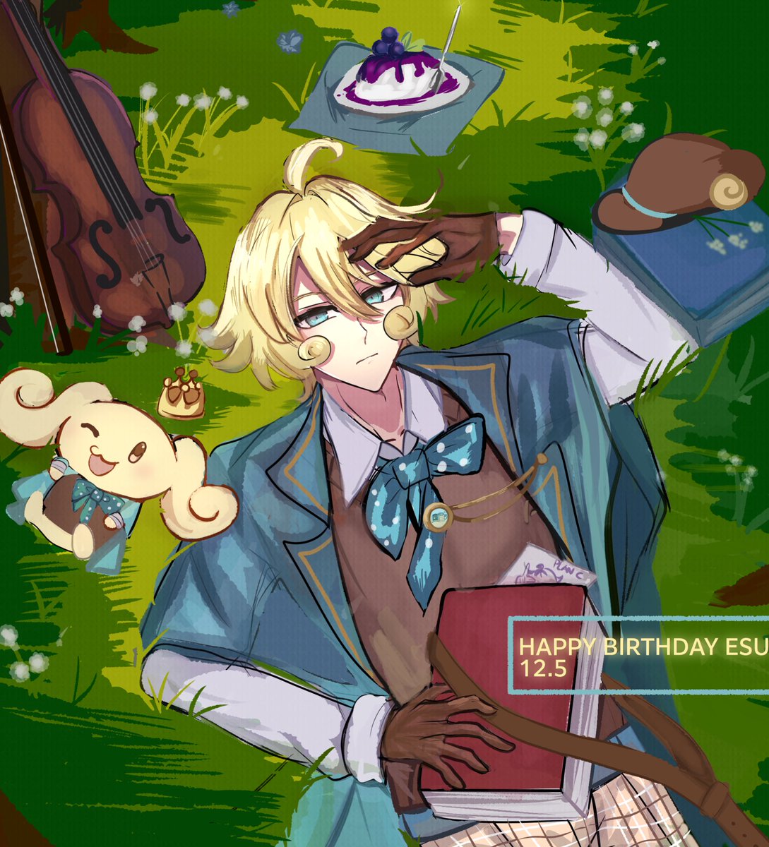 Happy birthday my half son  esu(idk times) mwah 😜🩵💜 

(<a href="/yukuyunn/">yuku</a>’s fragmem oc)

#fragaria_oc