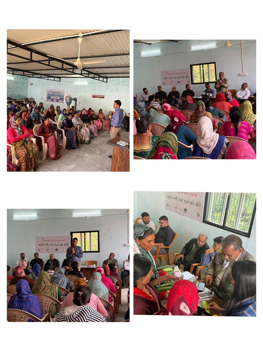 લખપતિદીદી યોજના અંતર્ગત પ્રાકૃતિક ખેતી દ્વારા ઉત્પાદિત આદુ , હળદર ની પ્રોસેસિંગ કરી તેમનો પાવડર વેચાણ માટે માર્કેટ લિંકેજ  અંગેની સમજણ આપવામાં આવી<a href="/CMOGuj/">CMO Gujarat</a> <a href="/GujPRHDept/">Panchayat, Rural Housing & Rural Dev. Department</a> <a href="/sanghaviharsh/">Harsh Sanghavi</a>