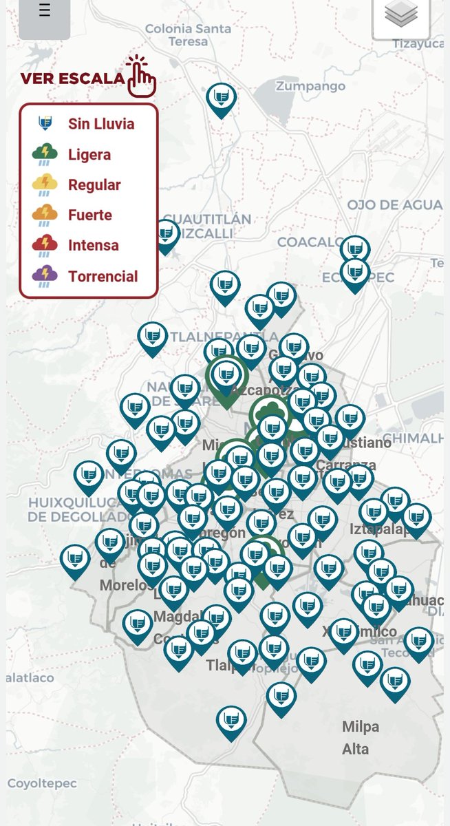 SEGIAGUA's tweet image. #Tlaloque⛈️ #Almomento se presentan lluvias de ligeras a regulares en📍 @TlalpanAl, @XochimilcoAl, @Alcaldia_Coy, @AlcaldiaAO, @cuajimalpa_gob y @AlcaldiaMHmx.
Recomendamos tomar sus precauciones.☔
#OperativoLluvias2025🌧️