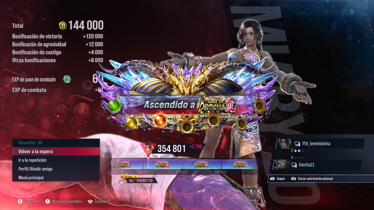 MIARY ZO god3
first impression
I think they're doing a good job with the new characters (FAHKU AK AND MIARY) after what happened with Anna.
i think the main way to play the neutral is with 1+2 ( tracks left) and ub3 ( tracks right ) 
great punishment, good homings, 
good heat but