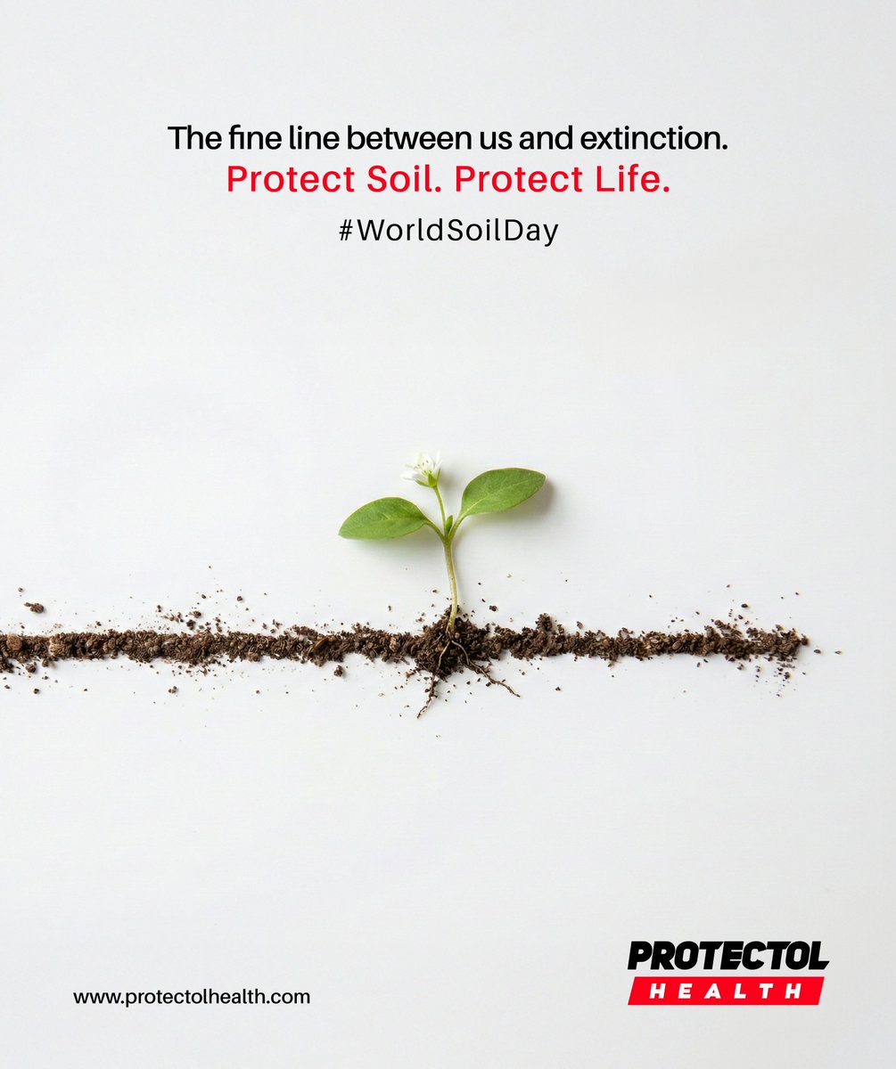 protectolhs's tweet photo. Soil is the fine line between life and the void.
We treat it like dirt. But in reality, it is the most fragile life support system in the universe.
This #WorldSoilDay, look down. What holds you up is thinner than you think.
#SoilHealth  #ProtectolHealth #SaveSoil #ProtectOurSoil https://t.co/K28eKxzq0P