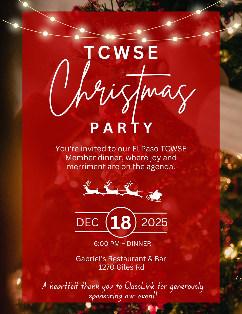 TCWSE EL PASO TX CHAPTER tweet media