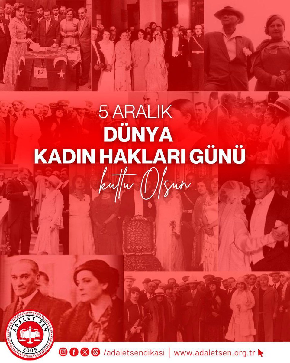 5 Aralık 1934’te Türk kadınlarına seçme ve seçilme hakkı tanındı. Mustafa Kemal Atatürk'ün "Dünya üzerinde gördüğümüz her şey kadının eseridir." sözüyle bize miras bıraktığı bu anlayış; eşitliğin, özgürlüğün ve ilerlemenin temelidir. Bugün, bu büyük kazanımın ışığında eşitlik