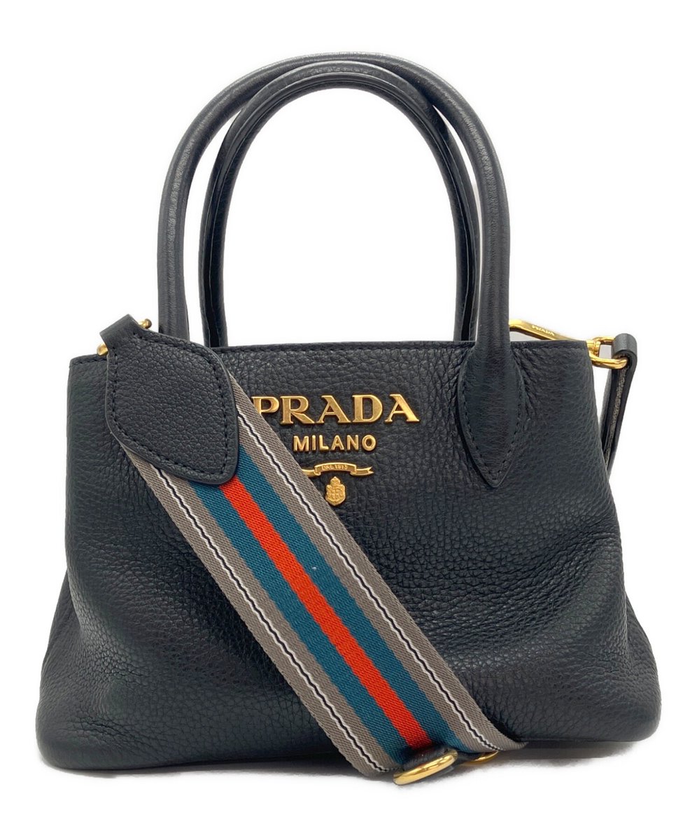 美品✨プラダ　2wayバッグ　ブラック　黒 PRADA / プラダ】2WAYショルダーバッグ | シックな黒が日常を格上げ