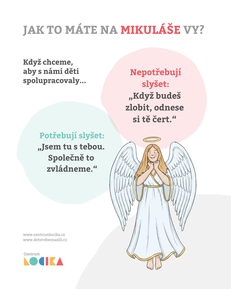 Mnoho z nás vyrůstalo ve strachu z čertů. Dnes už víme, že děti nepotřebují hrozby, ale dospělé, kteří je vedou s klidem a bezpečím.♥️

Když cítí, že při nich někdo stojí, spolupráce i porozumění pravidlům přichází mnohem snáz.

#detstvibeznasili