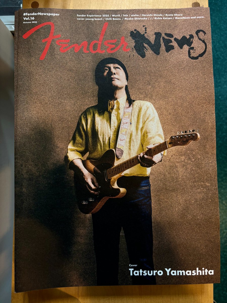 Fender News Vol.16が入荷しました！ 今回の表紙アーティストは山下