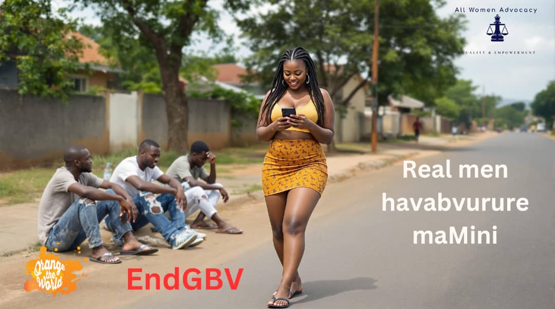 #Day10
#16DaysOfActivism
 #EndSexualHarassment in public spaces
Tikagara gara toyeuchidzana kuti #MyOutfitIsNotAnInvitation
Dear 🇿🇼 Men:
Real men do not strip women of their dignity.
​A woman’s choice of dressing is never an excuse for violence
 #EndGBV
#SafetyInPublicSpaces