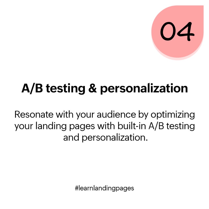 ZohoLP's tweet photo. Key features of landing page builders

Missed our #LearnLandingPages series? 

Here is a quick recap. Learn what makes a landing page builder effective, including no code drag and drop editing, conversion focused templates, mobile first design, A/B testing and personalization.