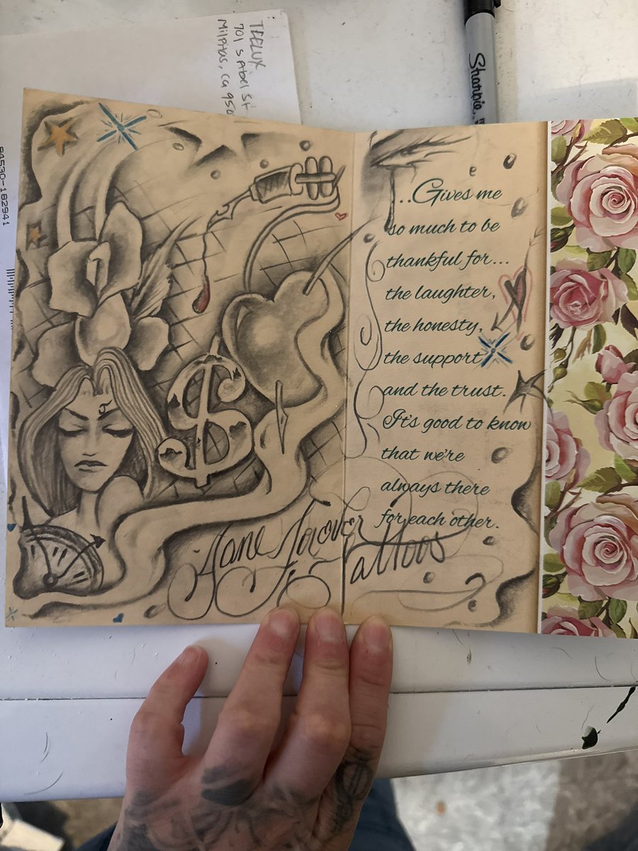 janeforevertats's tweet photo. My gay jail husband drew this for me and I’m crying. https://t.co/eFtsm1gMro