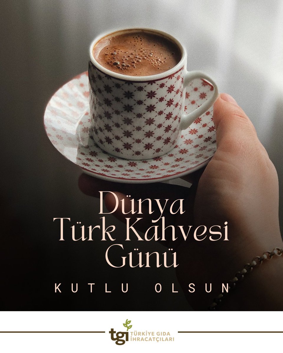 Bir fincan Türk kahvesinin taşıdığı ince lezzet ve nezaketin, gününüzün temposuna sıcaklık katmasını diliyoruz. Dünya Türk Kahvesi Günü kutlu olsun!