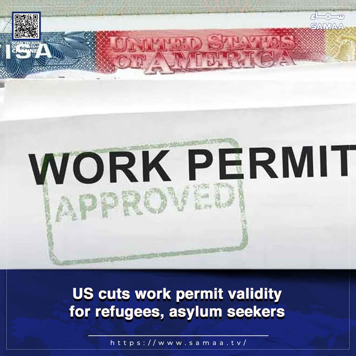 SamaaEnglish's tweet image. Move comes amid sweeping immigration crackdown following National Guard members shooting

Read more: samaa.tv/2087342728

#SamaaTV #USvisa #workpermit #Refugees 
#asylumseekers #USworkvisa