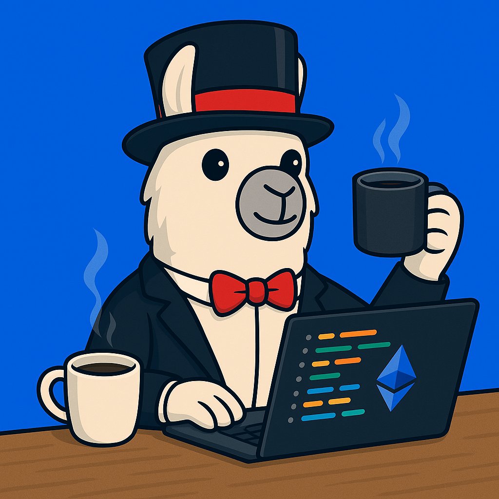 CoderrLama's tweet photo. Unboxing the day with a fresh line of code &amp; some hot java. Those $ETH trends, am I right? #MorningCode ☕️💻 https://t.co/01oqOmQQ0k