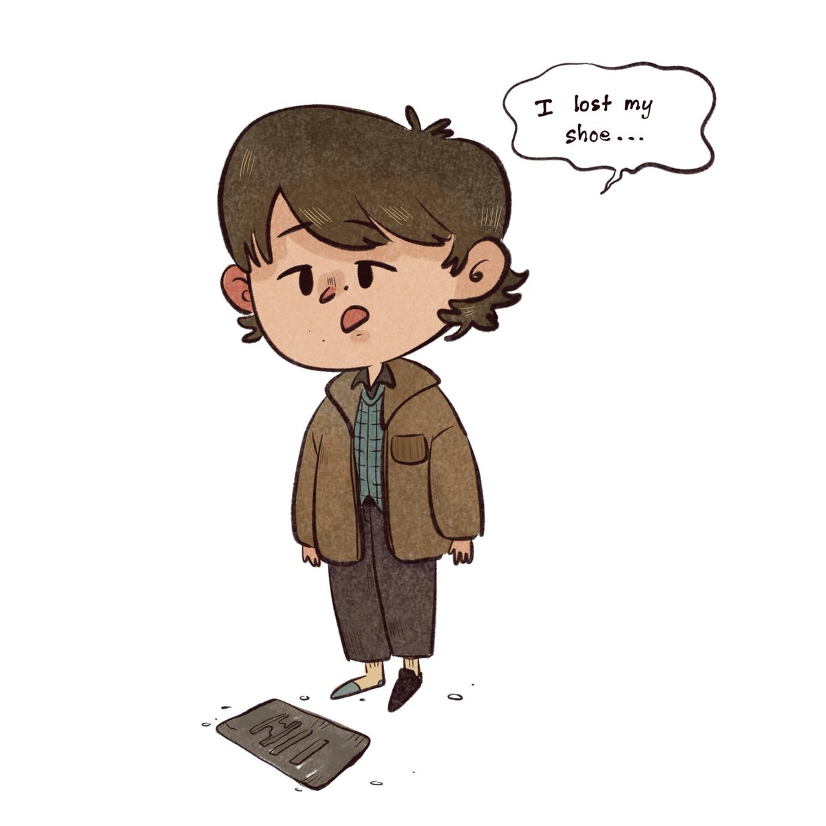 xx_wabbi's tweet photo. Sammy and his shoes. 
Any supernatural fan here?
#Procreate #fanart #Supernatural #samwinchester https://t.co/Xm8dHU1A89