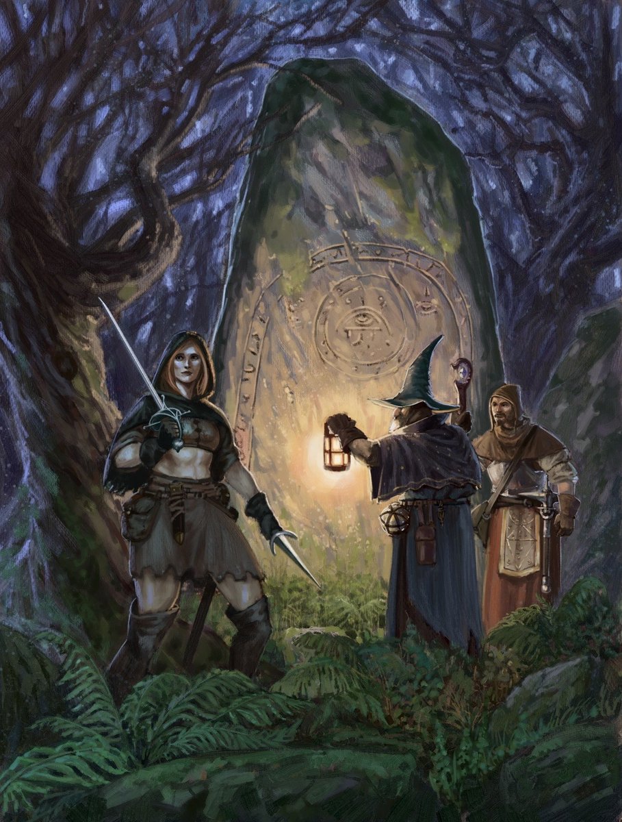 EskoArts's tweet photo. Discovery in the Darkwood #fantasyart https://t.co/lGwFx44s0H