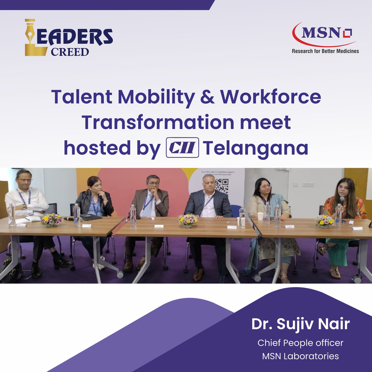 Our Chief People Officer, Dr. Sujiv Nair, PhD (3rd from left), shared insights during a recent panel discussion on how geopolitical shifts are influencing people strategy and how HR can partner with business to drive future-ready and resilient organizations.
#leaderscreed