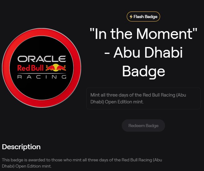 New flash badge avaible on <a href="/AbstractChain/">Abstract</a> 

How to get it:
- Mint all FREE badge across the next 3 days!

Let the race begin!