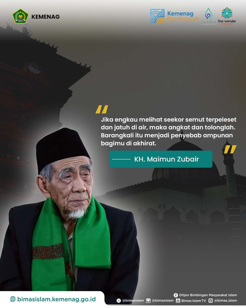 BimasIslam's tweet photo. Mutiara Jumat
Kebaikan tidak selalu lahir dari hal besar. Bahkan perhatian kecil pada makhluk yang lemah bisa menjadi jalan menuju rahmat-Nya.
Setiap tindakan tulus, sekecil apa pun, adalah cermin hati yang lembut dan tunduk kepada Sang Pencipta.
#kemenag #bimasislam #rahmat https://t.co/0bixpdUeua