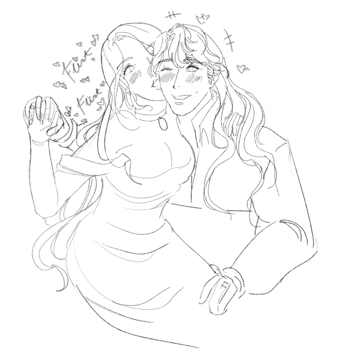 confelicity's tweet photo. [FE] flirt! flirt! flirt!
  
[ #fireemblem, #ferdithea, #フェルドロ ] https://t.co/EmnDvRT2z4