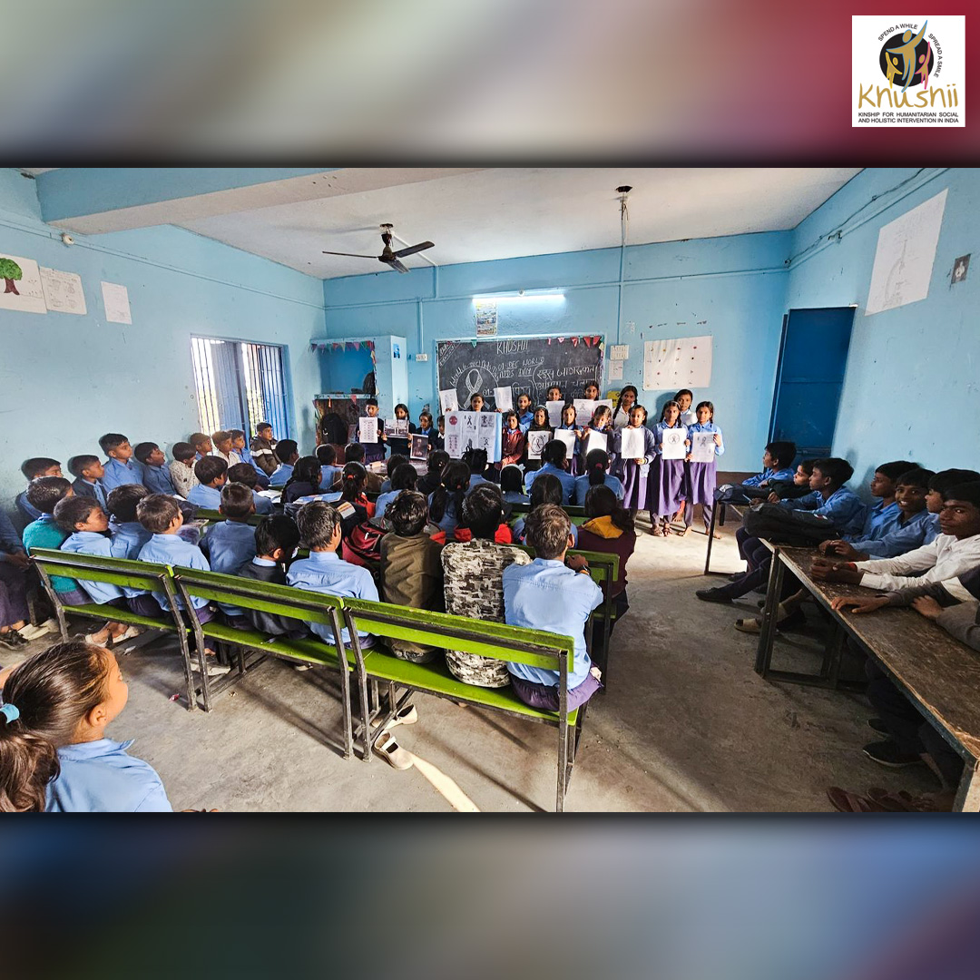 KhushiiNGO's tweet image. 𝙈𝙖𝙠𝙞𝙣𝙜 𝙖 𝘿𝙞𝙛𝙛𝙚𝙧𝙚𝙣𝙘𝙚 𝙏𝙝𝙧𝙤𝙪𝙜𝙝 𝘼𝙬𝙖𝙧𝙚𝙣𝙚𝙨𝙨
Dec 2- U.M.S. Dirkhili, Bihar organized an AIDS Awareness Day by reaching to 185 students. Through interactive sessions, poster-making activities, students learned about prevention, care, &amp;amp; compassion.