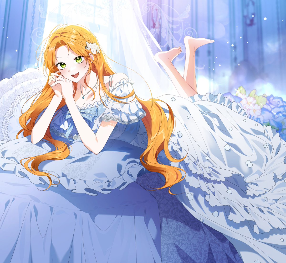 오픈 표지도 간만에 보는 기분이라 무척 새롭네요~! 치마자락 레이스 작업이 무척 즐거웠던 기억이 납니다 ㅇ//ㅇ..