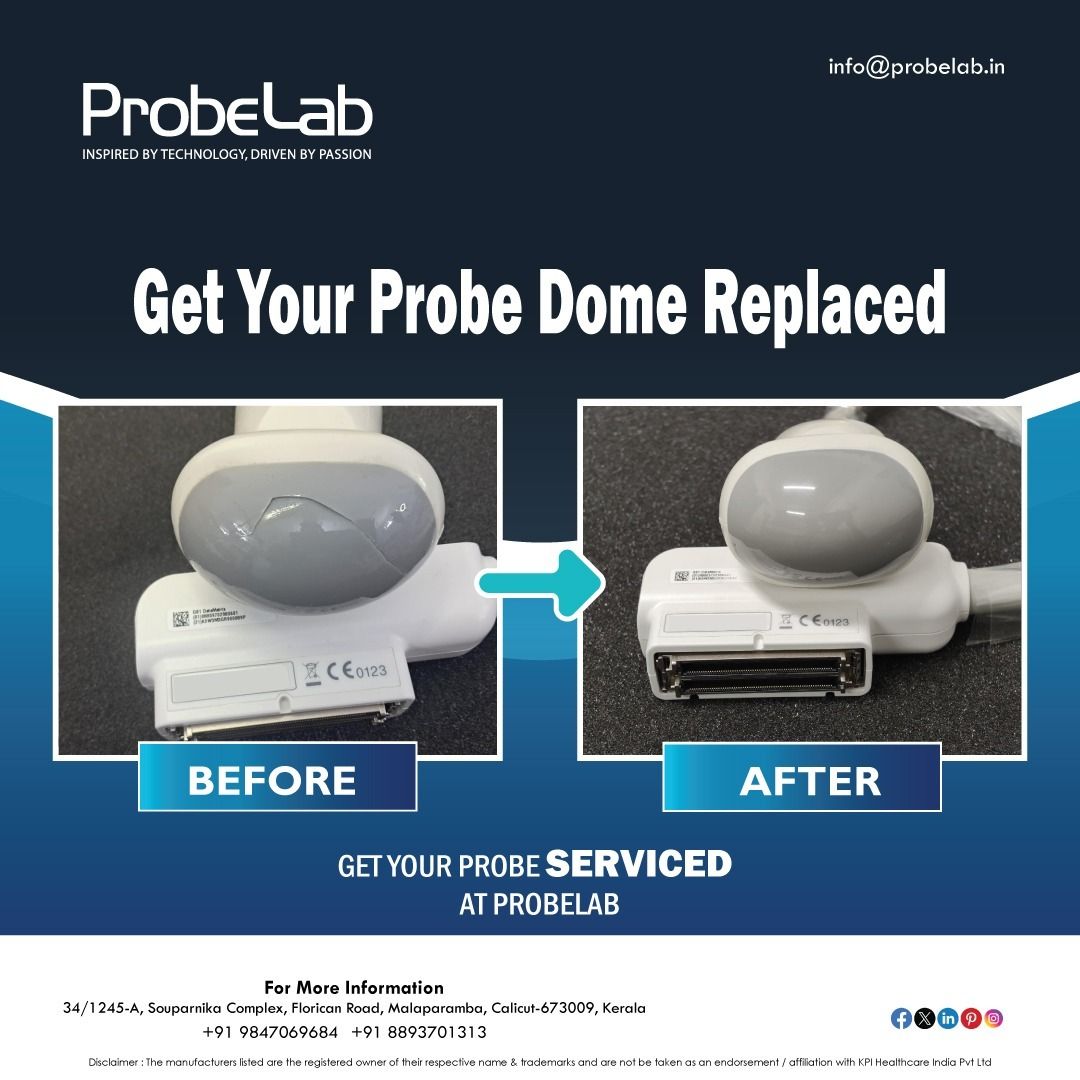 probe_lab's tweet photo. Get your probe Dome replaced at ProbeLab. Any Brand or Any model can be serviced.
Visit https://t.co/rZleoJN0S4
Contact +91 8893701313 or
email to info@probelab.in
#ProbeLab #ProbeReplacement #DomeService #AnyBrand #AnyModel #ProbeMaintenance #TechRepair #DeviceService https://t.co/WyDHn2Pnyd