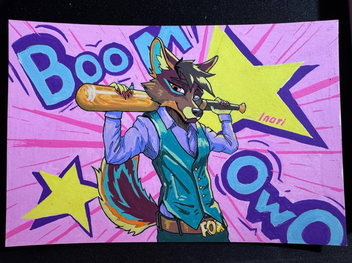 CuteRaccoo's tweet image. Bonk OwO
#furry #art #acrylicmarkers #traditionalart
