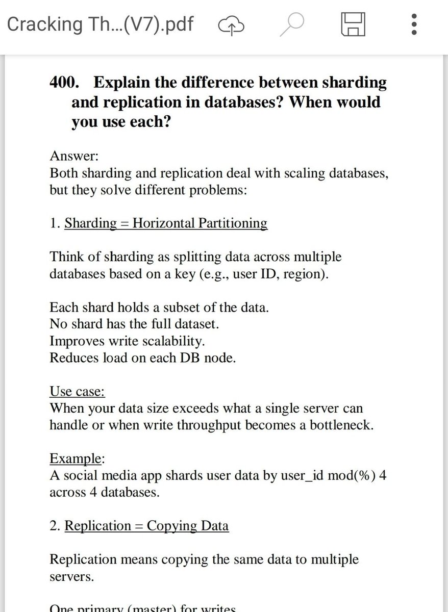 SumitM_X's tweet image. As a Java developer, you are expected to have some Database knowledge. 

In Database chapter - I have covered all important database questions that you can be asked in a Java Interview: