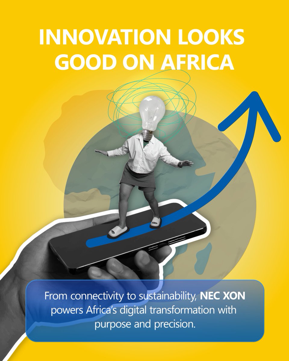 Innovation looks good on Africa. 🌍

We build purpose-driven technology that powers progress and connects industries across the continent.

#NECXON #InnovationWithPurpose #AfricaTech #DigitalTransformation