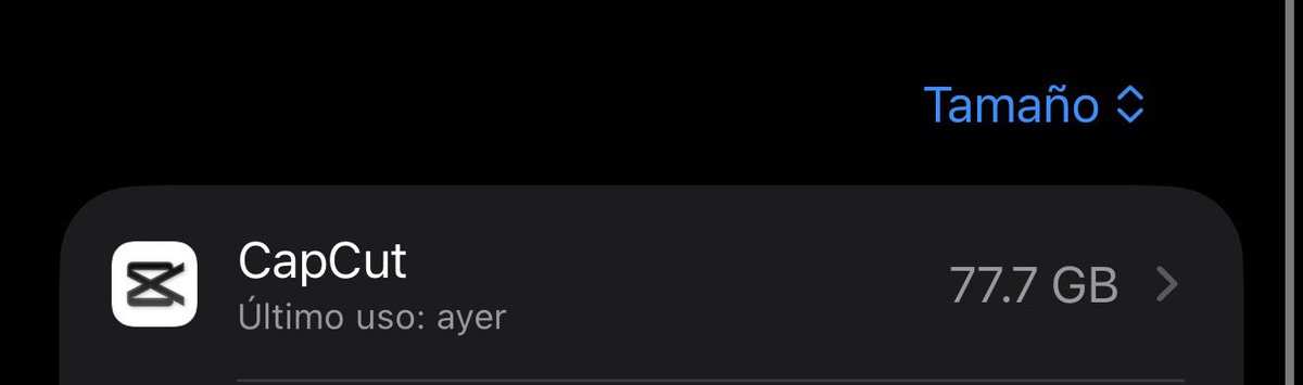 Ahora ya se por qué no tenía espacio…