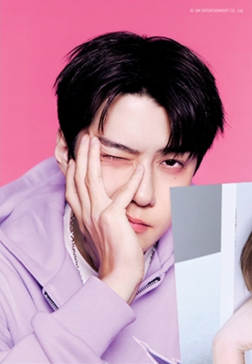 milkteus's tweet photo. sehun’s previews for exo’s 2026 season’s greetings! 💜🩶 https://t.co/Lasb25mKYq