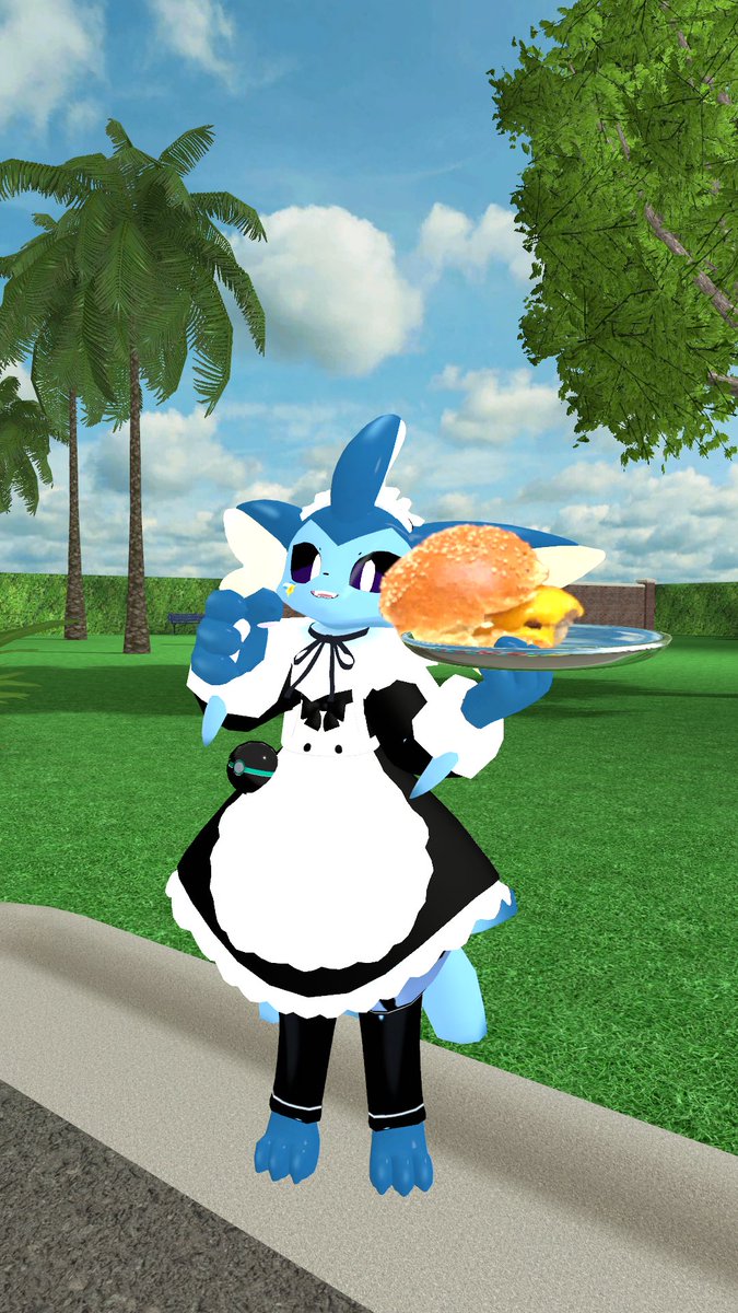 KirihimaCaspers's tweet image. Apparently its vaporeon day today? 😂
#VaporeonDay 
#VRChat