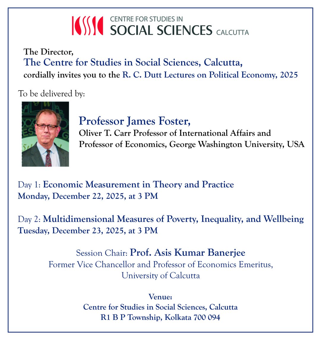 Centre for Studies in Social Sciences, Calcutta tweet media