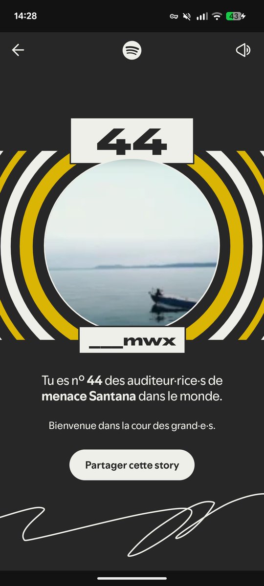 44eme 🙌 et vous ?