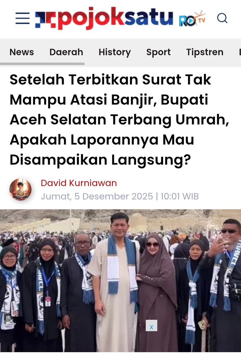Kmrin ada Bupati yg memuji2 Presiden di hadapan korban bencana alam selayak kampanye. Sekarang ada Bupati yg malah pergi umroh disaat rakyatnya membutuhkan? Ini bagaimana sih cara berpikir para pejabat negeri ini?! Dari pusat sampai daerah ada aja gebrakannya yg membuat rakyat