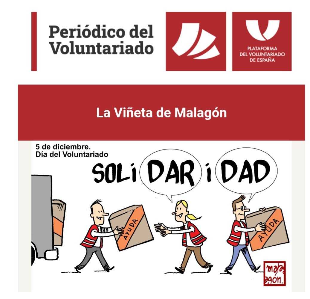 Hoy ese el Día del Voluntariadoy desde <a href="/PdVDiarioSocial/">Periódico del Voluntariado</a> lo celebramos así