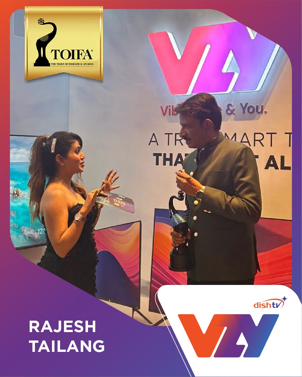 vzyindia's tweet photo. @rajeshtailang bringing Big conversations and bigger vibes to TOIFA! ✨📺
#TOIFA #VZYTV #DishTV #BlueCarpetMoments https://t.co/o06AESvX3T