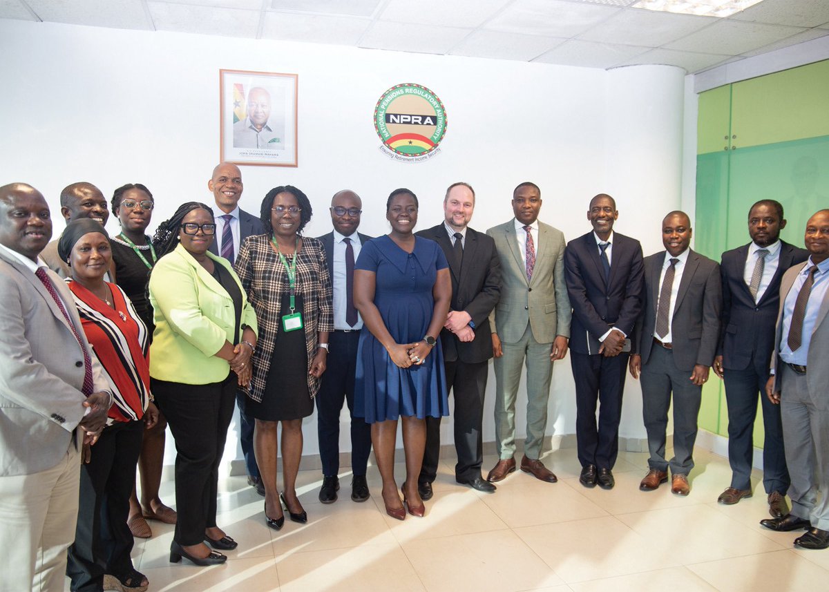 NPRA hosted a delegation from Stanbic Asset Management, SA🇿🇦, to deepen collaboration and share insights on Ghana’s evolving pensions regulatory landscape.

Discussions focused on Investment Guideline updates, Pensions Act amendments, Domestic Debt developments, etc.
#NPRA
