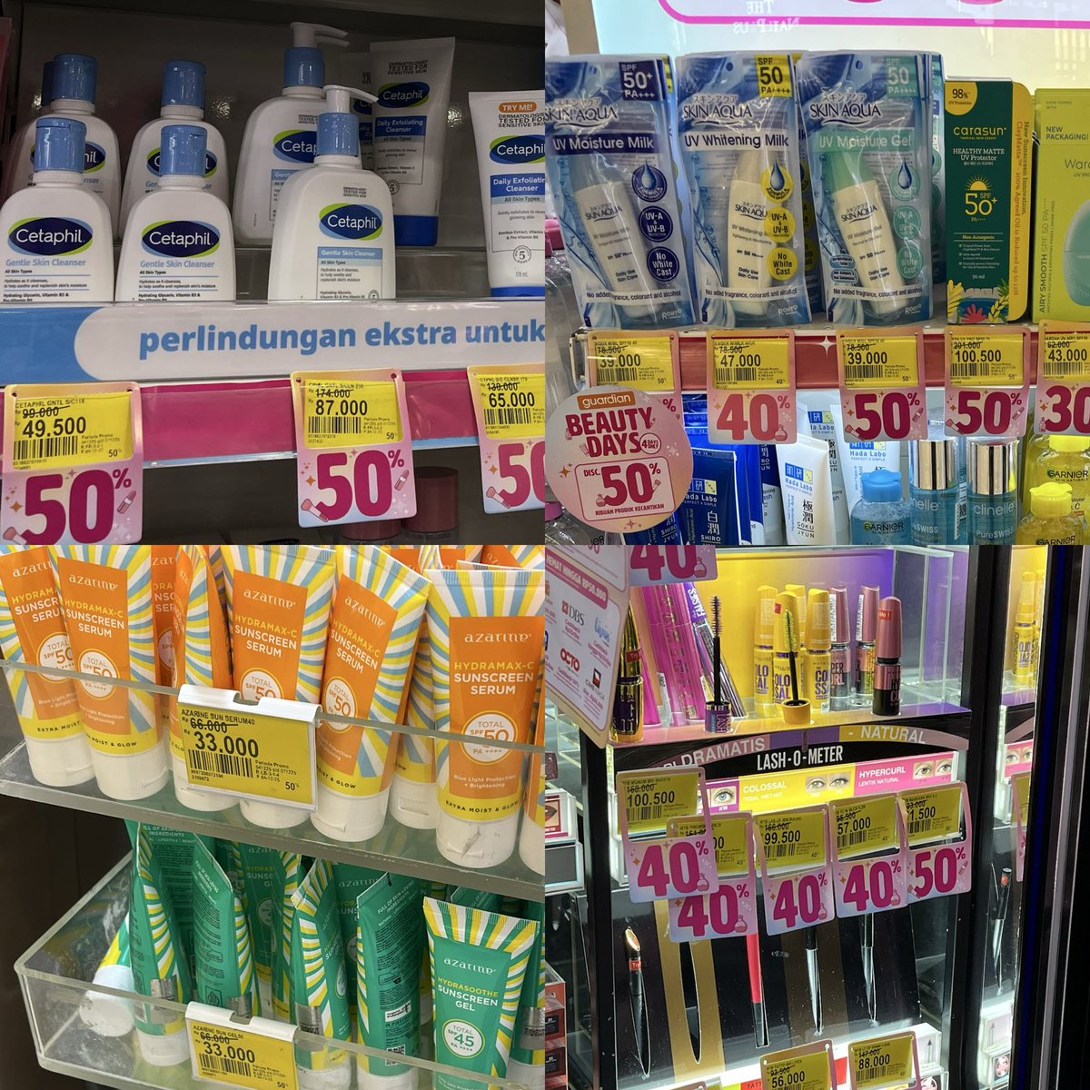 lilacmintea's tweet photo. GUARDIAN TP DISKON 50%!!
CETAPHIL 49,5K?👀 

dijamin auto kalapp deh lu😭🫵🏻

#guardian #surabaya https://t.co/JxcwlOJwxQ
