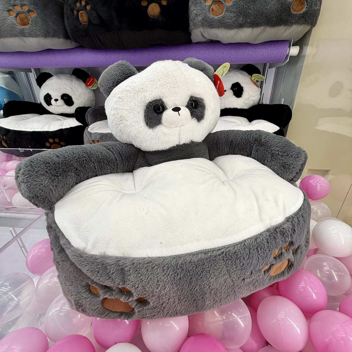 新景品情報🐼🎋 【 #ふわふわ #パンダ さん #おすわりクッション