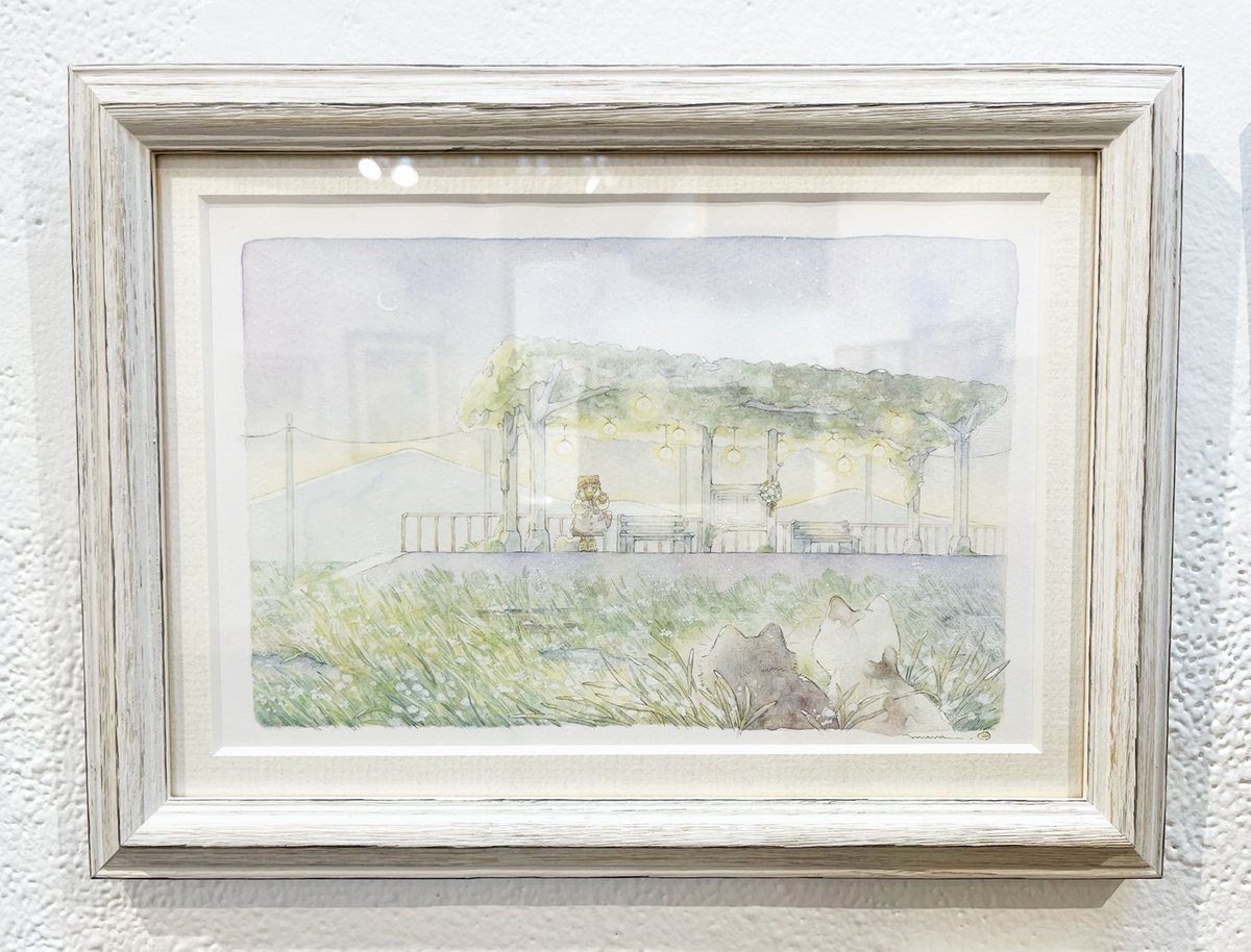 いってらっしゃい」 mura size：260 mm x 347 mm （額装作品） 使用