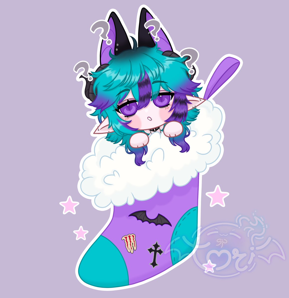 🦇"Huh? Did I miss Santa?"🦇💤

#Veilillust