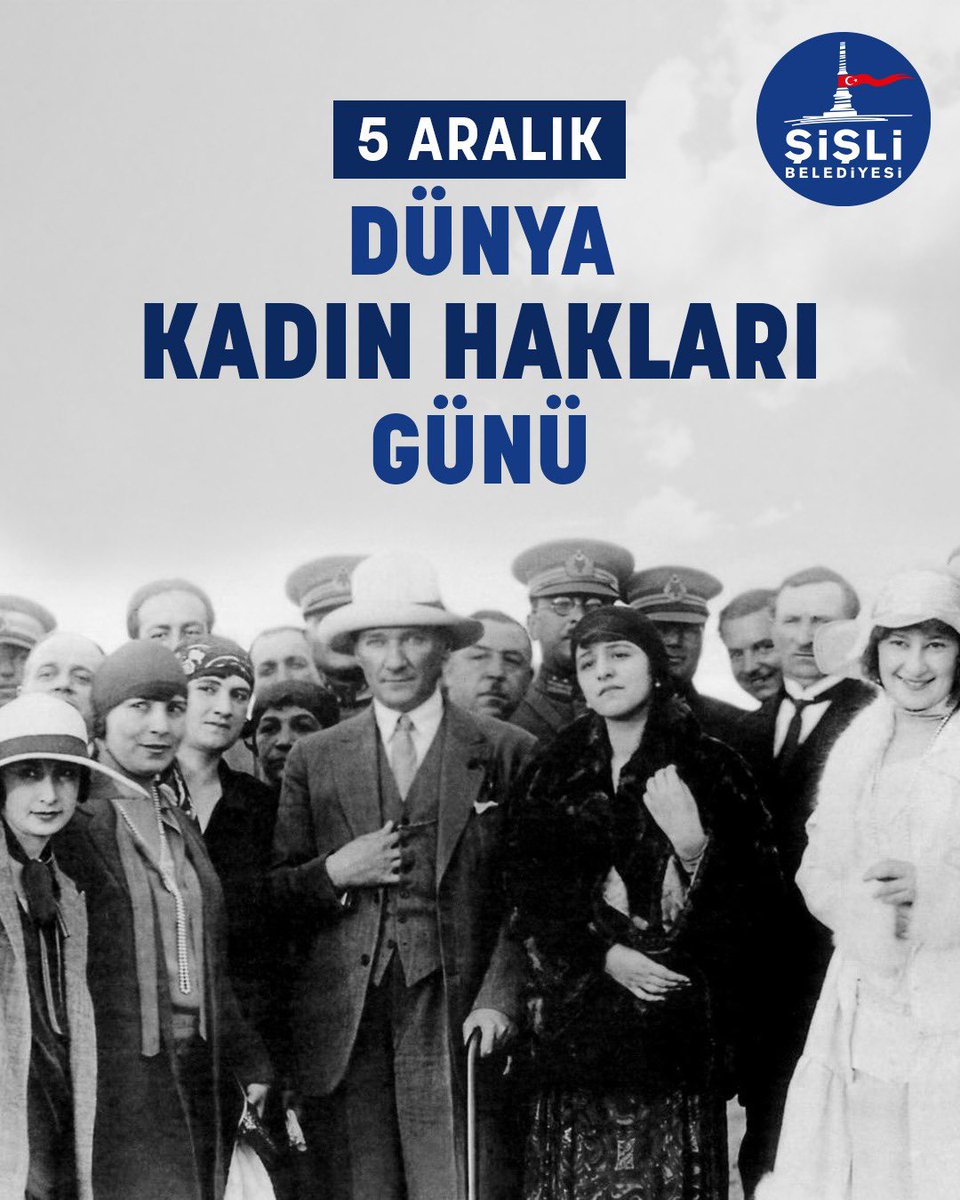 Gazi Mustafa Kemal Atatürk’ün cumhuriyetimiz için kadınlara kazandırdığı seçme ve seçilme hakkının 91. yıl dönümü ve 5 Aralık Dünya Kadın Hakları Günü kutlu olsun.